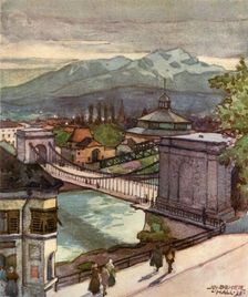 Kettenbrucke (Chain bridge), c1929. Creator: Unknown