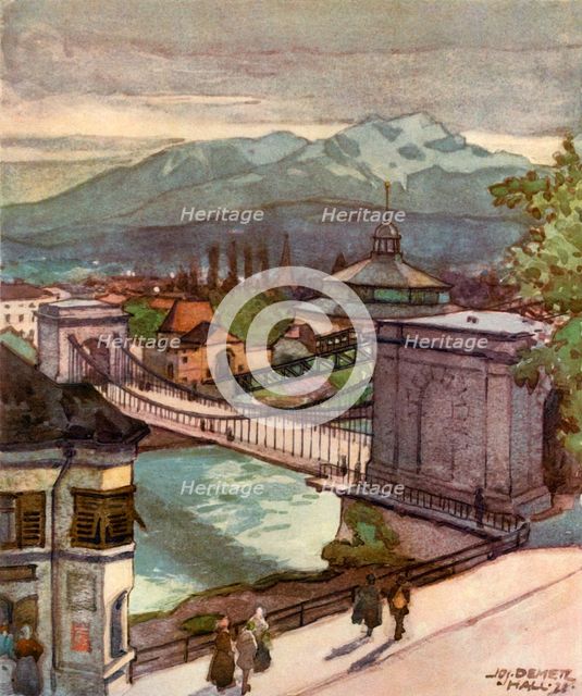 'Kettenbrucke', (Chain bridge), c1929. Creator: Unknown.