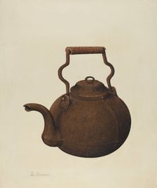 Kettle, 1935/1942. Creator: Joseph Glover