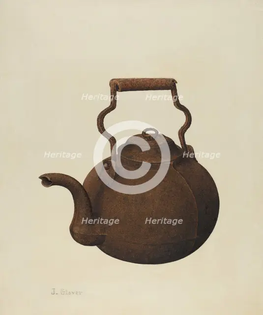 Kettle, 1935/1942. Creator: Joseph Glover.