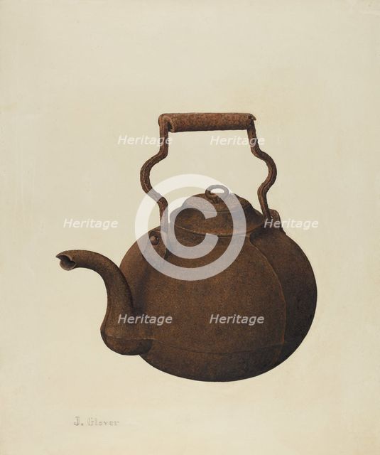 Kettle, 1935/1942. Creator: Joseph Glover.