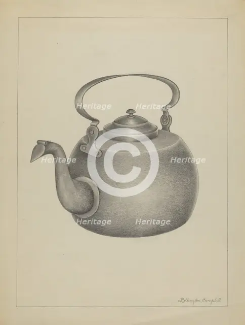 Kettle, 1935/1942. Creator: Rollington Campbell.