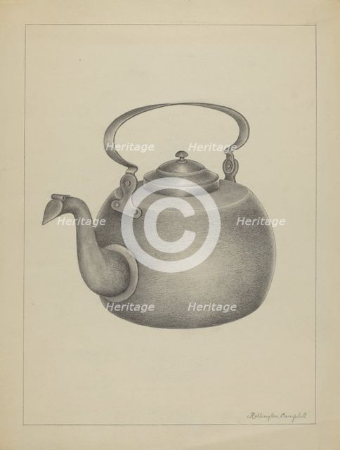 Kettle, 1935/1942. Creator: Rollington Campbell.