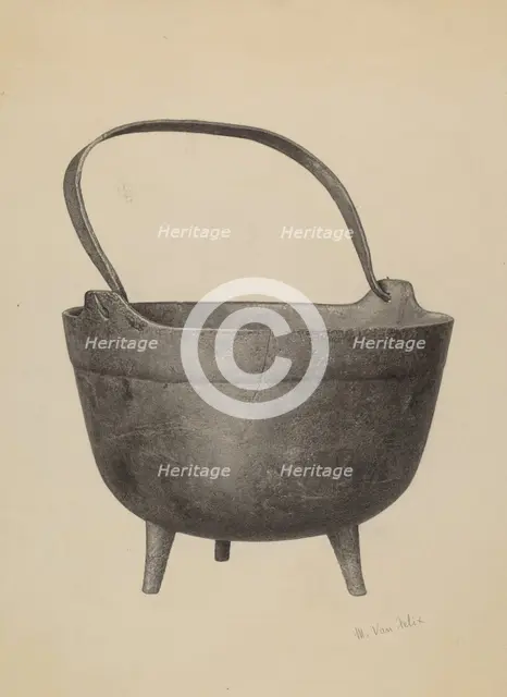 Kettle, c. 1940. Creator: Maurice Van Felix.