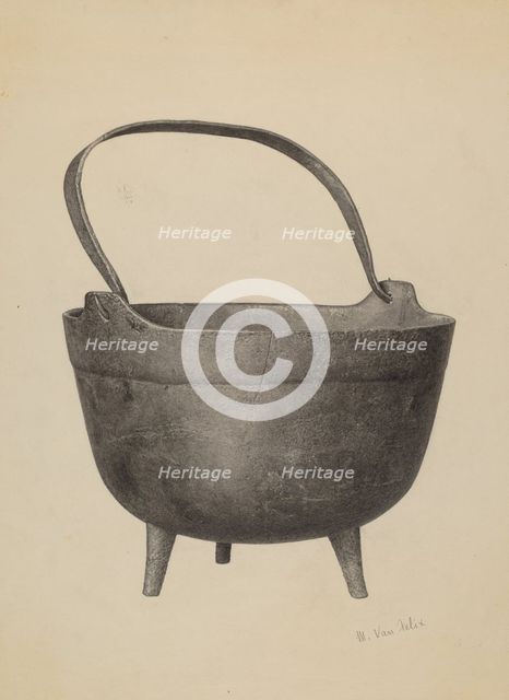 Kettle, c. 1940. Creator: Maurice Van Felix.