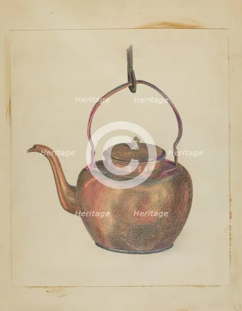 Kettle, c. 1936. Creator: Tabea Hosier.