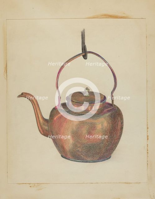 Kettle, c. 1936. Creator: Tabea Hosier.
