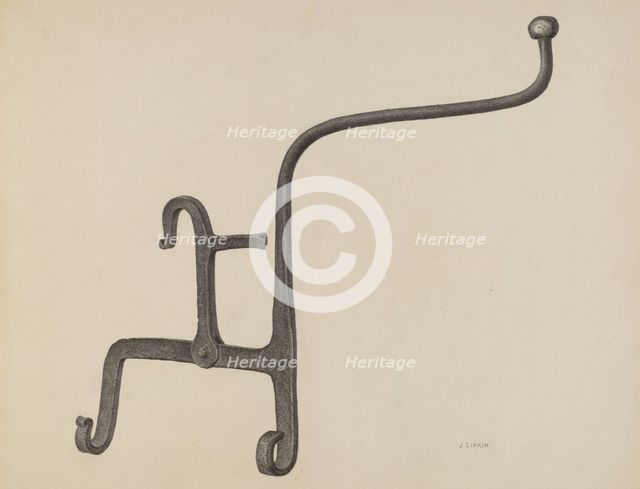 Kettle Tilter, c. 1939. Creator: Jacob Lipkin.