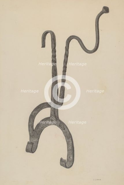 Kettle Tilter, c. 1939. Creator: Jacob Lipkin.