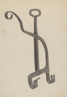 Kettle Tilter, c. 1939. Creator: Jacob Lipkin