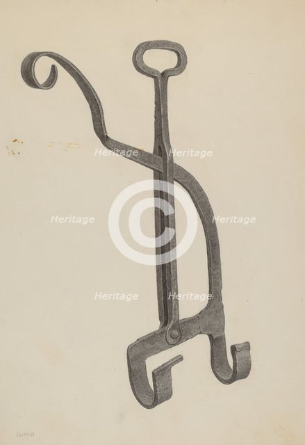 Kettle Tilter, c. 1939. Creator: Jacob Lipkin.