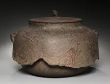 Kettle with Crane Design, 1392-1573. Creator: Unknown