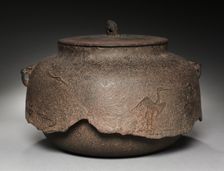 Kettle with Crane Design, 1392-1573. Creator: Unknown