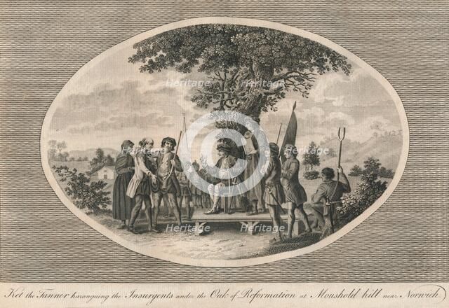 Kett's Rebellion, Norfolk, 1549 (1793). Artist: Unknown.