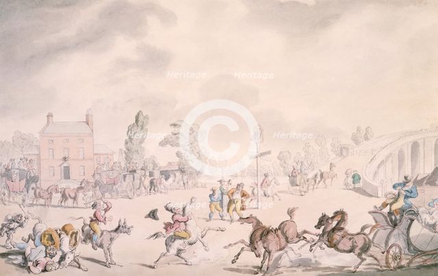 'Kew Bridge', Kew, London, 1819. Creator: Thomas Rowlandson.