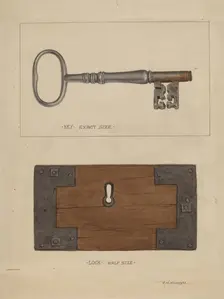 Key and Lock, 1935/1942. Creator: Ronau William Woiceske