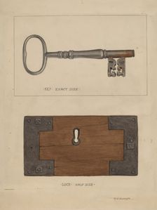 Key and Lock, 1935/1942. Creator: Ronau William Woiceske