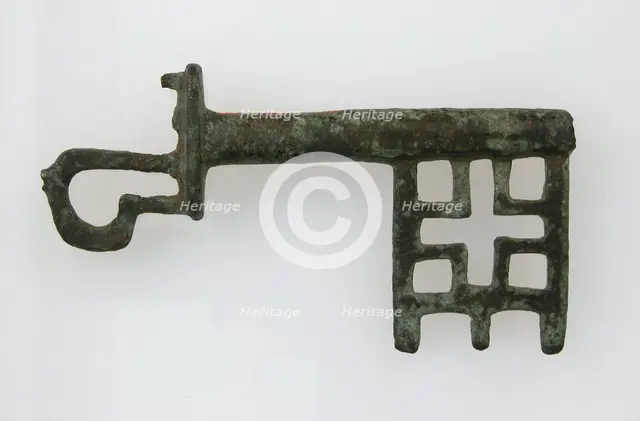 Key, Late Roman or Frankish, 3rd-5th century. Creator: Unknown.