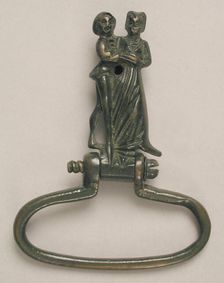 Key Ring with Lovers, German, late 15th century. Creator: Unknown
