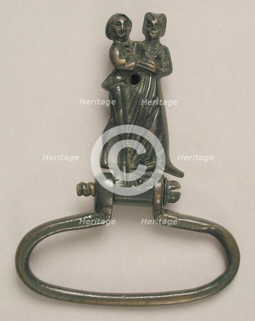 Key Ring with Lovers, German, late 15th century. Creator: Unknown.