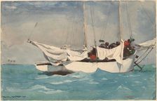 Key West, Hauling Anchor, 1903. Creator: Winslow Homer