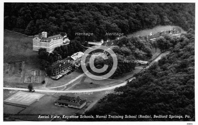 Keystone Schools, Naval Training School (Radio), Bedford Springs, Pennsylvania, USA, 1943. Artist: Unknown