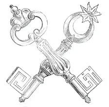Keys of the Fortress of Portsmouth, 1845. Creator: Unknown