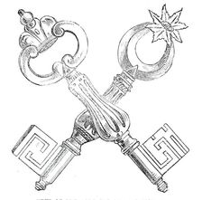 Keys of the Fortress of Portsmouth, 1845. Creator: Unknown