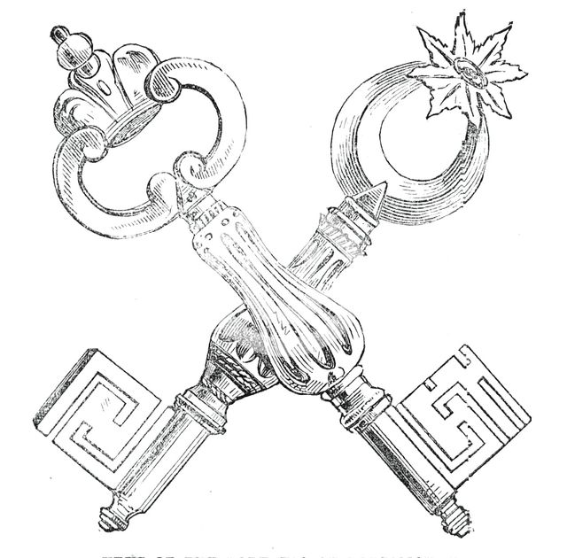 Keys of the Fortress of Portsmouth, 1845. Creator: Unknown.