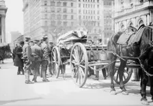 Kearny coffin on caisson, 1912. Creator: Bain News Service