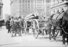 Kearny coffin on caisson, 1912. Creator: Bain News Service