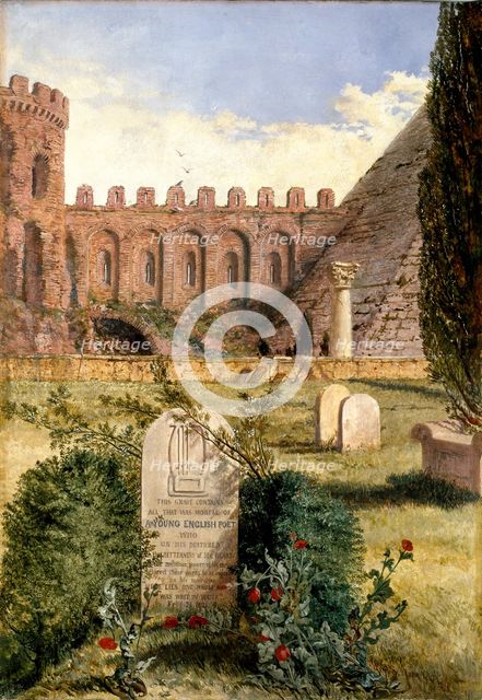 Keats's Grave, 1873. Artist: William Bell Scott.