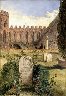 Keats's Grave, 1873. Artist: William Bell Scott