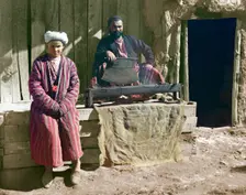 Kebab restaurant, Samarkand, between 1905 and 1915. Creator: Sergey Mikhaylovich Prokudin-Gorsky