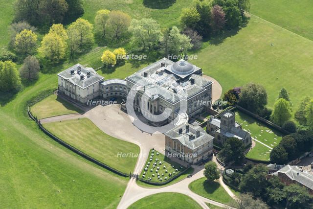 Kedleston Hall, an 18th century country house, Derbyshire, 2025. Creator: Robyn Andrews.