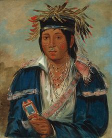 Kee-mo-rá-nia, No English, a Dandy, 1830. Creator: George Catlin