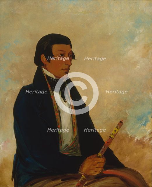 Kee-món-saw, Little Chief, a Chief, 1830. Creator: George Catlin.