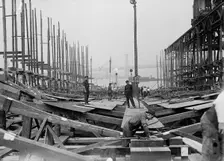 Keel of NEW YORK, 1911. Creator: Bain News Service