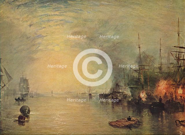 'Keelmen Heaving in Coals by Moonlight', 1835. Artist: JMW Turner.