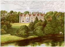 Keele Hall, Staffordshire, home of the Sneyd family, c1880
