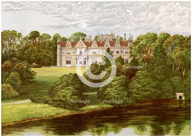 Keele Hall, Staffordshire, home of the Sneyd family, c1880. Artist: Unknown