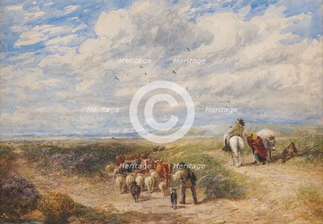 Keep the Left Road, 1854. Creator: David Cox the Elder.