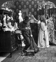 Keep Him Covered Mary, I'll Call the Police Artist: American Stereoscopic Company