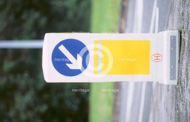 Keep left bollard. Artist: Unknown.