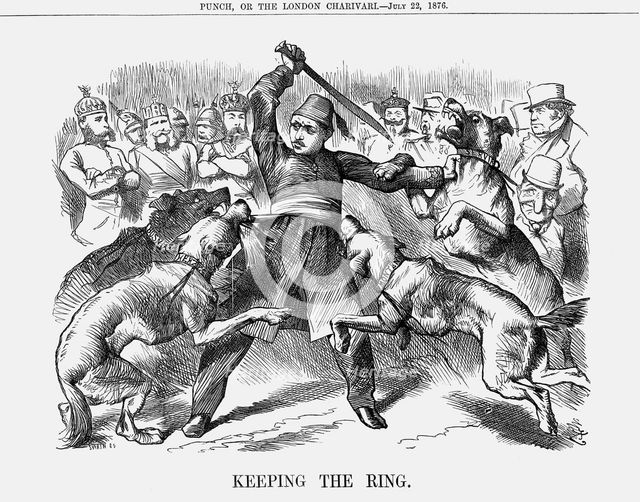 'Keeping the Ring', 1876. Creator: Joseph Swain.
