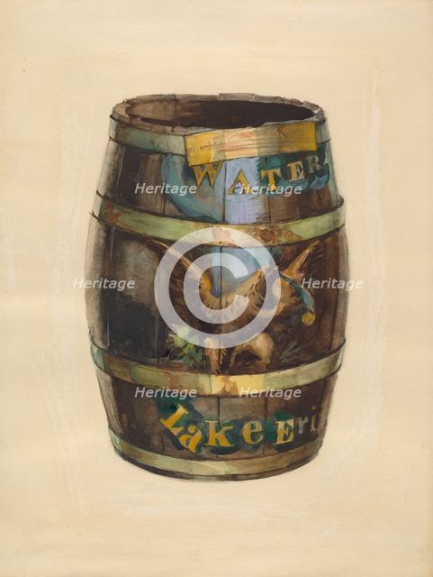 Keg, c. 1935. Creator: Charles Caseau.