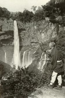 Kegon-No-Taki 1910. Creator: Herbert Ponting