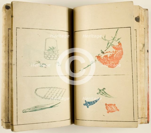 Keisai soga (Sketches of Keisai), one vol. of 5, Japan, 19th century. Creator: Kitao Masayoshi.