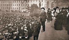Keir Hardie addressing the first women's suffrage demonstration, London, 19 May 1906. Creator: Unknown