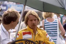 Keke Rosberg at the British Grand Prix, Brands Hatch, Kent, 1982